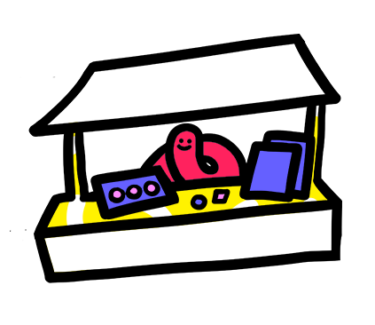 billy tient son stand